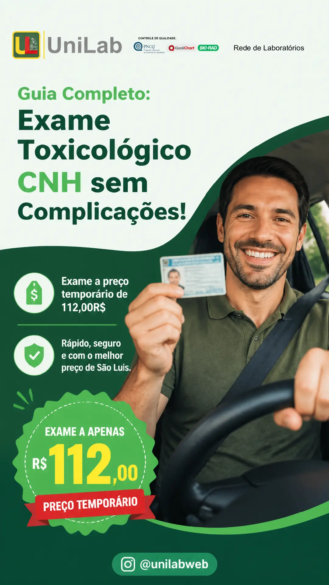 Guia completo do exame toxicológico para CNH no UniLab
